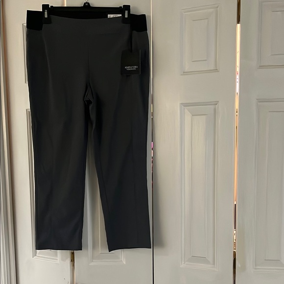 NWT Simply Vera Wang Charcoal Trousers - Picture 1 of 4